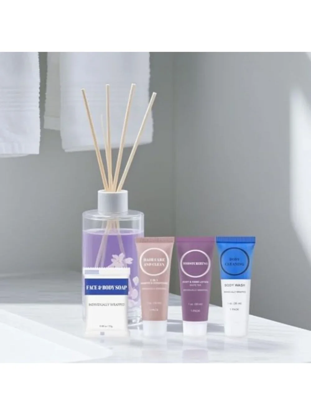 Travel Size Toiletries Set - Individually Wrapped Mini Essentials (120 Pack)